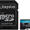 Карта памяти Kingston Canvas Go! Plus microSDXC 256GB (с адаптером)