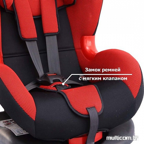 Автокресло Siger Кокон ISOfix (красный)