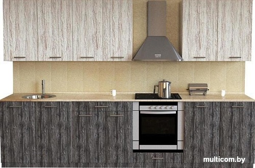 Кухня Хоум Лайн Луиза Люкс 2900 (сосна пасадена/сосна касцина)