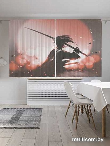 Комплект штор JoyArty Взмах катаны 1.45x1.8 м (2 шт)