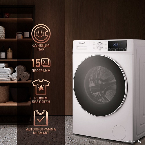 Стирально-сушильная машина Weissgauff WMD 58411 Direct Drive Steam