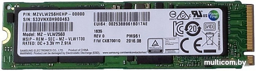 SSD Samsung PM961 256GB [MZVLW256HEHP]