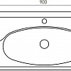 Умывальник Акватон Венеция 90 90x44