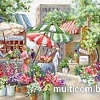 Набор для вышивания Letistitch Цветочный рынок
