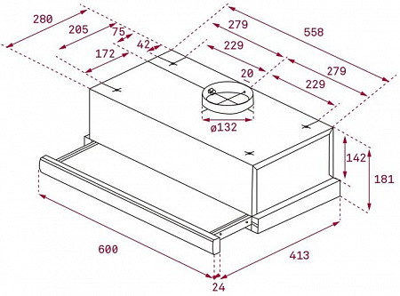 Кухонная вытяжка TEKA TL 6310 (черный) [40474252]