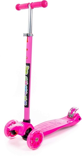 Двухколесный детский самокат Полесье 0072 94490 (малиновый)