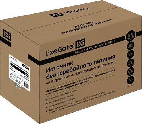 Источник бесперебойного питания ExeGate SpecialPro UNB-800.LED.AVR.4C13.RJ.USB EX292774RUS