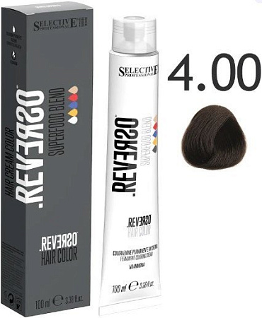 Крем-краска Selective Professional Reverso Superfood 4.00 89400 (100 мл, каштановый интенсивный)
