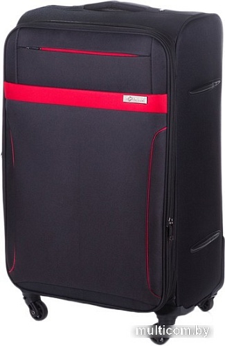 Чемодан-спиннер Solier STL1316 77 см (черный/красный)