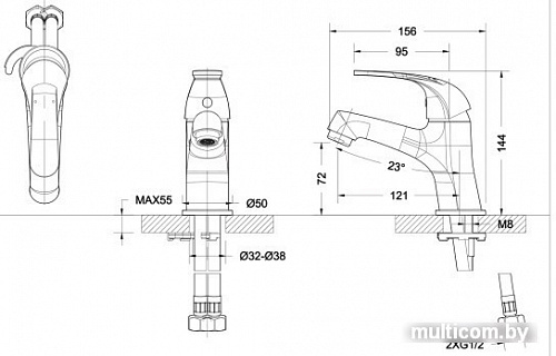 Смеситель Bravat Fit F1135188CP-RUS