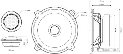 Компонентная АС MTX TX250S