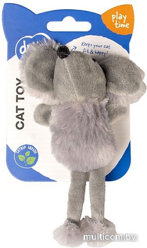 Игрушка для кошек Duvo Plus Ушастая мышка 12083/DV