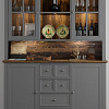 Шкаф-витрина Диприз Lakeview Д.98026 (бейц винтаж)