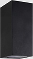 Уличный настенный светильник In Home НБУ CUBE-2хGU10-BL