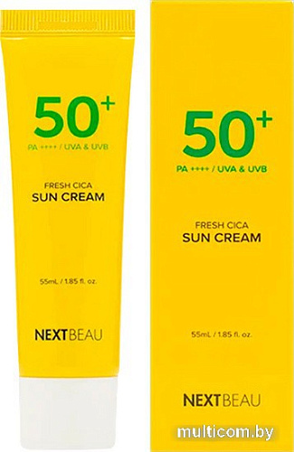 Крем солнцезащитный Nextbeau Крем солнцезащитный Fresh Cica Sun Cream SPF 50+ / PA++++ 55 мл