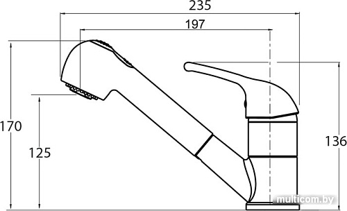 Смеситель Aquasanita Rondo 2581 (силика)