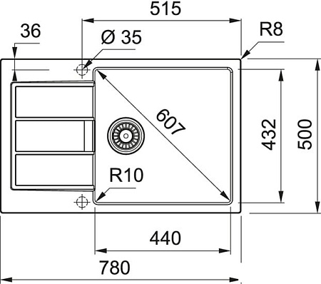 Кухонная мойка Franke Sirius 2.0 S2D 611-78 XL (серый)