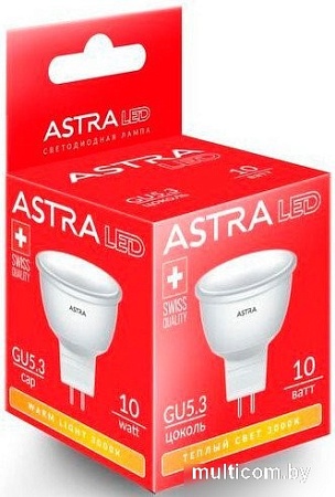 Светодиодная лампочка Astra MR16 10W 3000K
