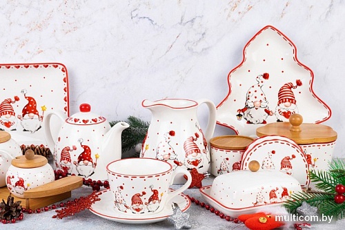 Блюдо Elan Gallery Веселые гномики 540596