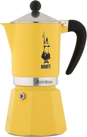 Гейзерная кофеварка Bialetti Rainbow (6 порций, желтый)