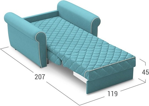 Кресло-кровать Moon Trade Гамбург 123 003193 (бирюзовый)