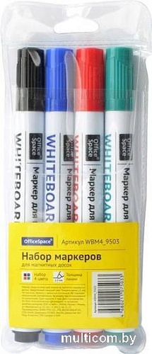Набор маркеров OfficeSpace WBM4_9503 (4цв)