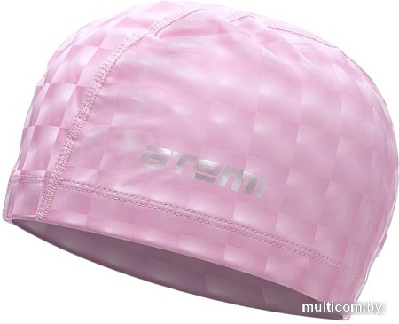Шапочка для плавания Atemi 3D PU 130 (розовый)