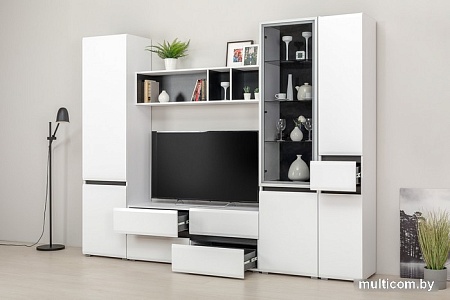 Тумба Mobi Сидней 13.63 (белый премиум-черный 0190 PE-белый глянец ПВХ)