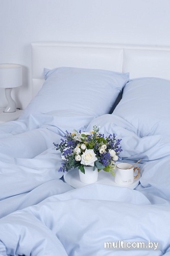 Постельное белье Миланика Серый туман Семейный (поплин г/к)