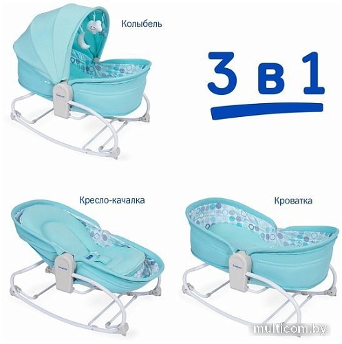 Люлька Simplicity Elite 3 в 1 3010 (blue circles)