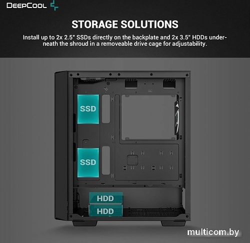 Корпус DeepCool CC560 V2 ARGB R-CC560-BKTAA4-G-2