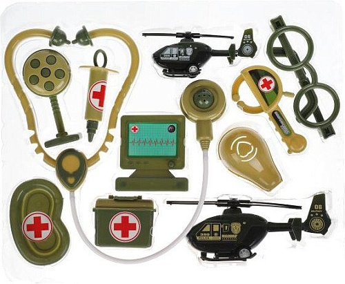 Игровой набор доктора терапевта Играем вместе Военный 2004U064-R