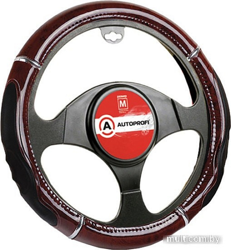 Оплетка на руль Autoprofi GL-1025 RD.WOOD (M) (красный)