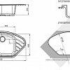 Кухонная мойка GranFest GF-C960E (серый)