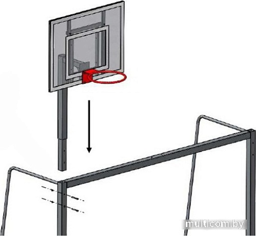 Баскетбольная стойка Dinamika ZSO-003905