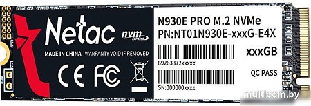 SSD Netac N930E PRO 512GB NT01N930E-512G-E4X-N