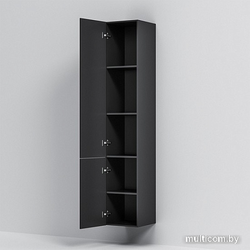 AM.PM Шкаф-пенал GEM M90CHR0306BM (черный матовый)