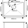 Кухонная мойка Melana ProfLine D5343H (сатин, глубина 22 см, сталь 3 мм)