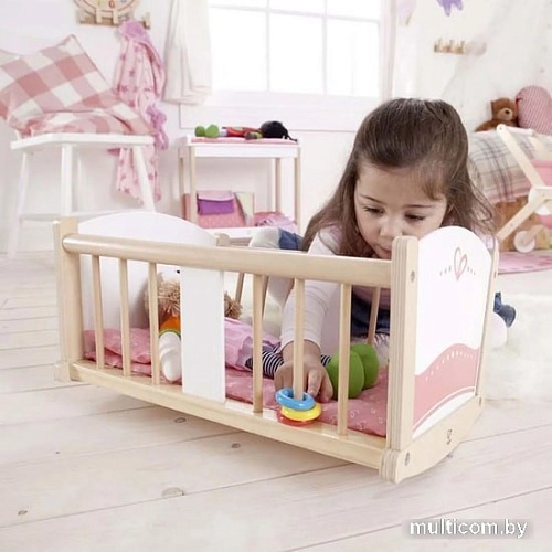 Кроватка для кукол Hape люлька-колыбель E3601-HP