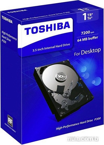 Жесткий диск Toshiba P300 1TB [HDWD110EZSTA]
