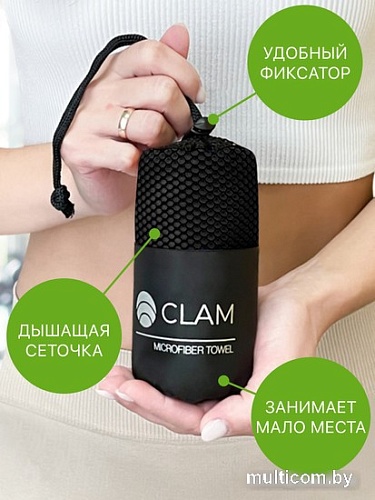 Полотенце Clam S022 50x100 (черный)