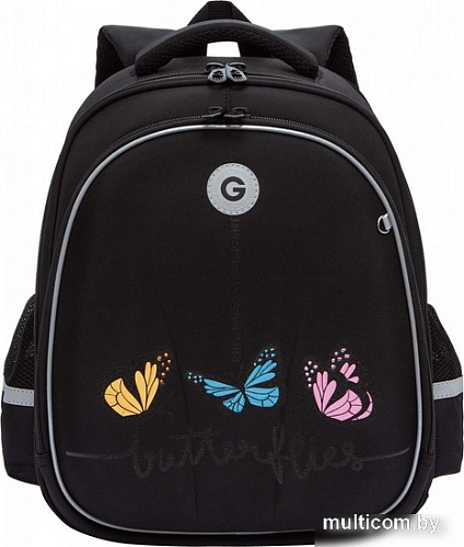 Школьный рюкзак Grizzly RAz-486-8 (черный)