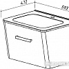 Belux Марсель тумба под умывальник [Н-60-02]