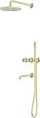 Душевая система Abber Wasser Kreis 316 AF8150BG (золото брашированное)