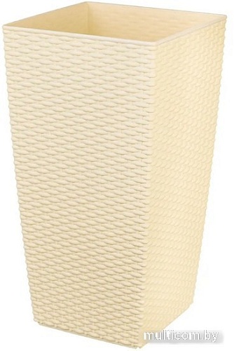 Кашпо El Casa Камелия 640379 (ротанг/слоновая кость)