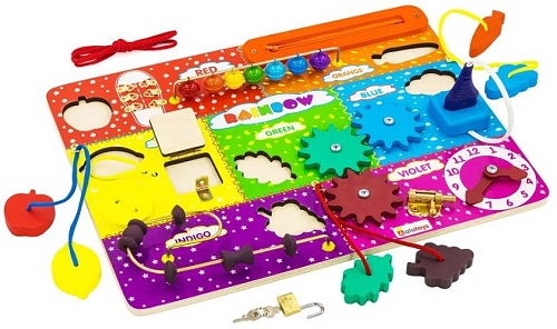 Бизиборд Alatoys Rainbow ВВ315