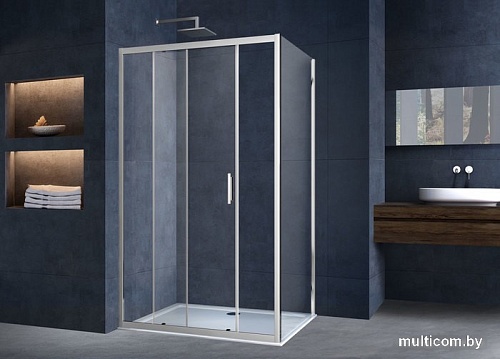 Душевой уголок Vincea Alpha VSR-3AL8011CL (хром/прозрачное)