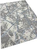 Ковер для жилой комнаты Radjab Carpet Амальфи Прямоугольник 01518B 13605 (0.8x1.5, C.Grey/L.Bule)