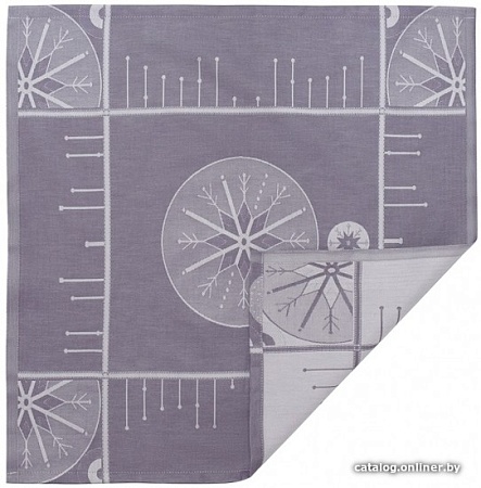 Сервировочная салфетка Tkano New Year Essential TK21-NA0013 (фиолетово-серый/ледяные узоры)