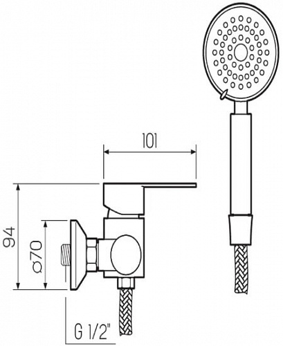 Смеситель РМС SUS124-003